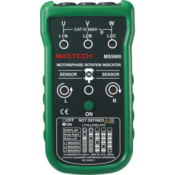 Motor & Phase  Rotation Indicator, MS5900
